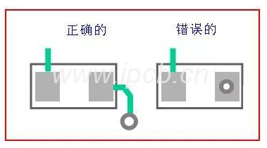 过孔最好不要打在焊盘上