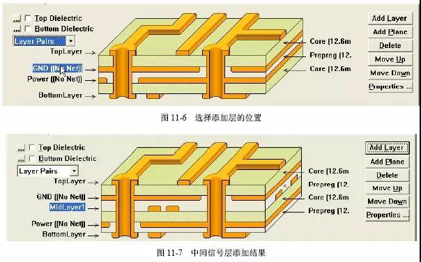 中间信号层添加结果