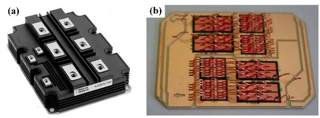 图28(a)IG变态板块及(b)认为合适而使用DBC基板封装IG变态板块