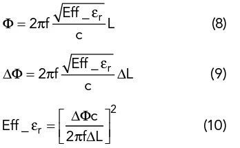 微带线相位响应公式